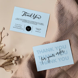 Cartão de Inserção de Pacote Empresarial Moderno