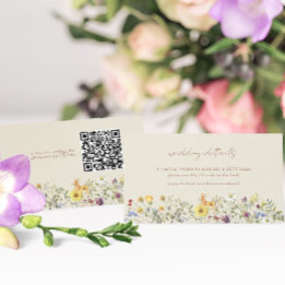 Cartão de Inserção de Site de Casamento de Jardim 