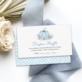 Cartão de Inserção de Sorteio de Fraldas para Chás