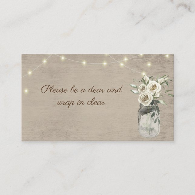 Cartão de inserção do Jar e das Luzes (Frente)