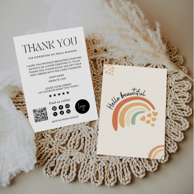 Cartão de Inserção do Pacote para Pequenas Empresa (Criador carregado)