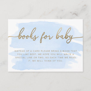 Cartão de Inserção do Pedido de Livros de Cor Azul