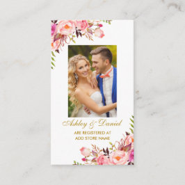 Cartão de Inserção do Registro de Fotografia Flora