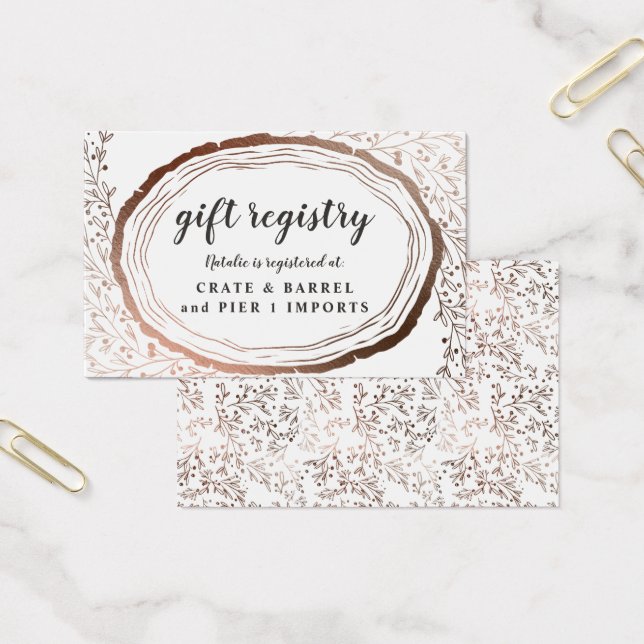 Cartão de Inserção do Registro de Oferta de Cobre  (Escritótio)