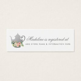 Cartão de Inserção do Registro Pink Silver do Part