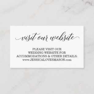 Cartão de Inserção do Site de Casamento - Script C