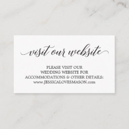 Cartão de Inserção do Site de Casamento - Script C