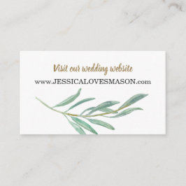 Cartão de Inserção do Site Rustic Greenery