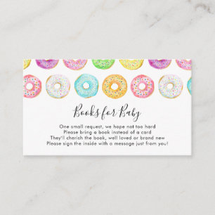 Cartão de inserção Donuts Books for Baby
