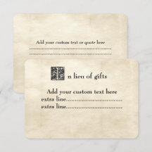 Cartão de Inserção Fonte Conto de Fadas Pergaminho