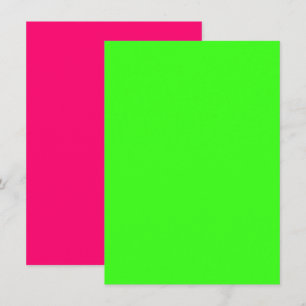 Cartão de Inserção Neon Rosa e Neon Verde – Person
