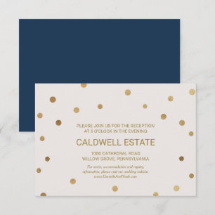 Cartão de Inserção para Recepção de Casamento com 