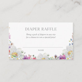 Cartão de Inserção para Sorteio de Fraldas com Flo