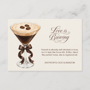 Cartão de Inserção QR do Registro de Café Espresso
