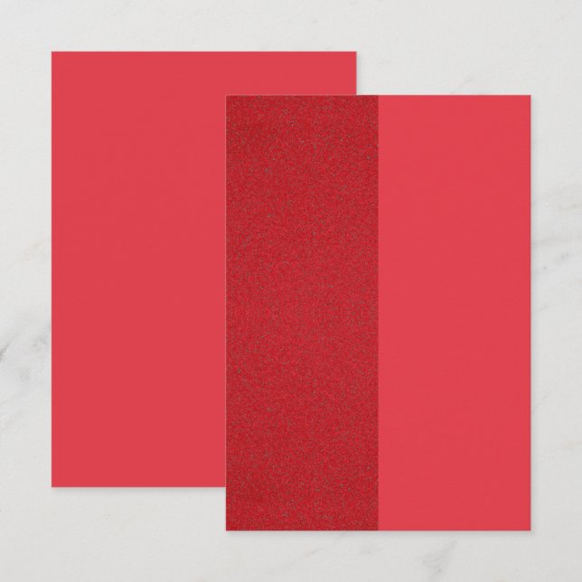 Cartão de Inserção Texturizado Vermelho Tomate Div (Frente/Verso)