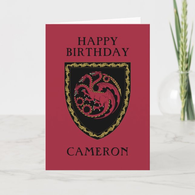 Cartão de Insígnia de HOUSE OF THE DRAGON (Frente)