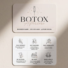 Cartão de Instruções de Pós-Tratamento de Botox Mi