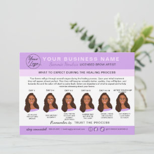 Cartão de instruções de pós-tratamento de microbex