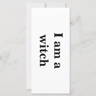 Cartão de Intenção "Sou uma bruxa"