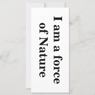 Cartão de Intenção "Sou uma Força da Natureza"