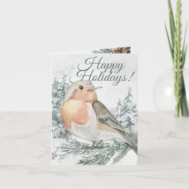 Cartão de Inverno Sentado (Frente)