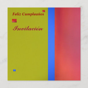 Cartão de Invitación - de Feliz Cumpleaños