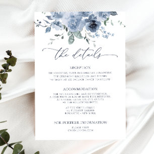 Cartão de Invólucro com Detalhes do Casamento Flor