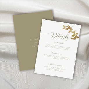 Cartão de Invólucro Elegante para Borboletas Doura