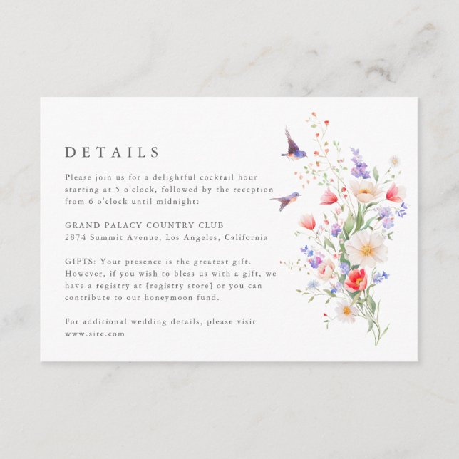 Cartão de Invólucro para Pormenores de Primavera d (Frente)