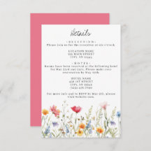 Cartão de Invólucro para Pormenores do Casamento d