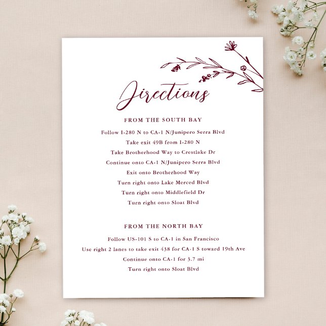 Cartão de Invólucro Rustic Burgundy (Criador carregado)