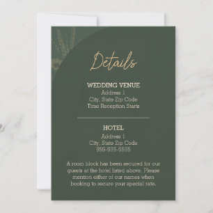 Cartão de Invólucro Rustic para Detalhes do Casame
