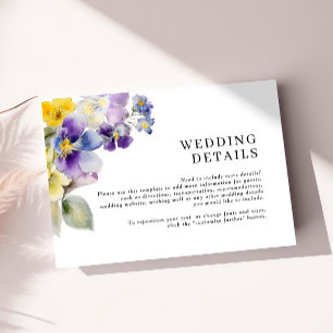 Cartão de Invólucro Rustic Watercolor Details