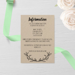 Cartão de Invólucro Rustic Wreath