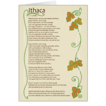 Cartão de Ithaca - vazio para dentro