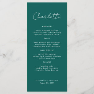 Cartão de Janto de Casamento de Carteira de Local