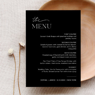 Cartão de Janto de Casamento NOIR 5x7