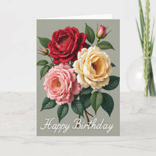 Cartão de Jardim de Aniversário Alegre