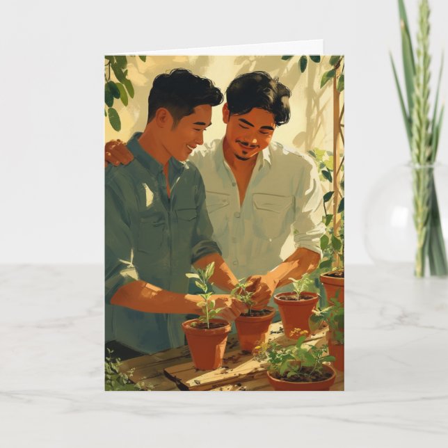 Cartão de Jardinagem Juntos (Frente)