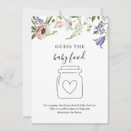 Cartão de Jogo Adivinhe a Comida de Bebê da Wildfl