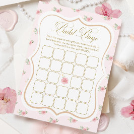 Cartão de Jogo Bingo Chá de panela do Tea Party