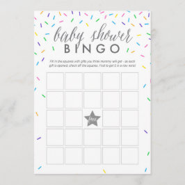 Cartão de Jogo Bingo do Chá de fraldas Sprinkles