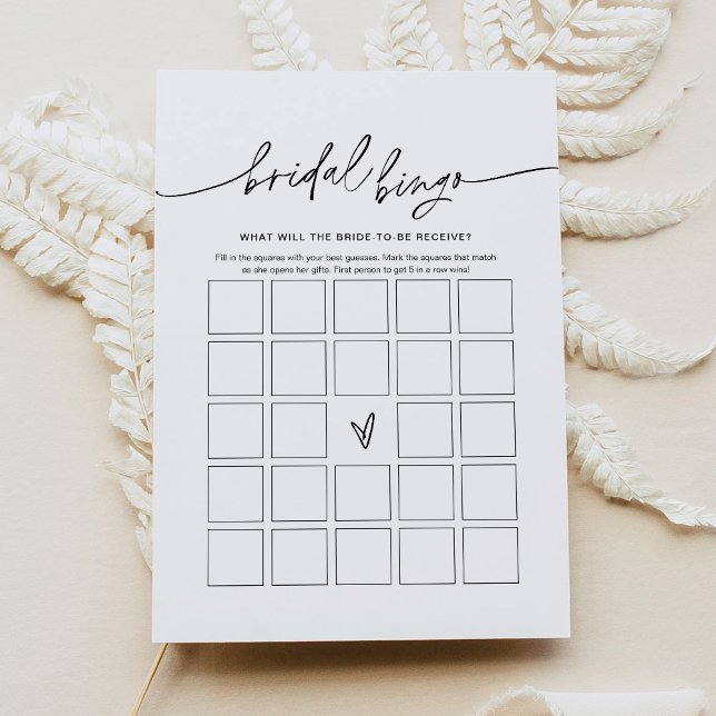 Cartão de Jogo Bingo do Chá de panela EVERLEIGH (Criador carregado)