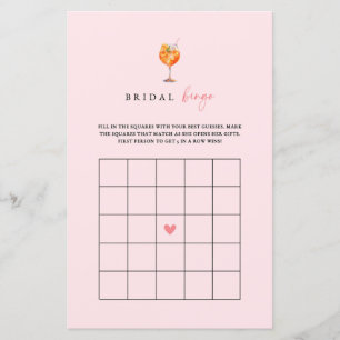 Cartão de Jogo Bridal do Chá de panela Spritz