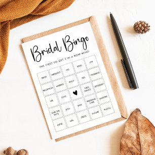 Cartão de Jogo Bridal Personalizável