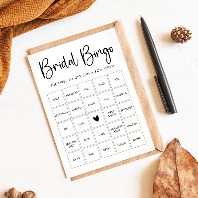 Cartão de Jogo Bridal Personalizável (Criador carregado)
