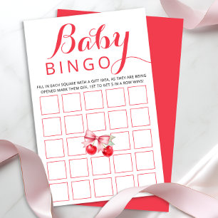 Cartão de Jogo Cherry Baby Bingo Atividade do ch