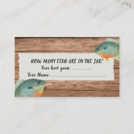 Cartão de Jogo de Baby Shower de Pesca Quantos Pei