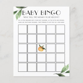 Cartão de Jogo de Bebê Bingo de Pequenas Cuecas