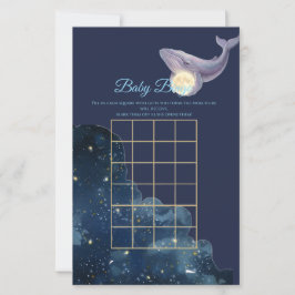 Cartão de Jogo de Bingo Bebê Lua Celestial | Balei